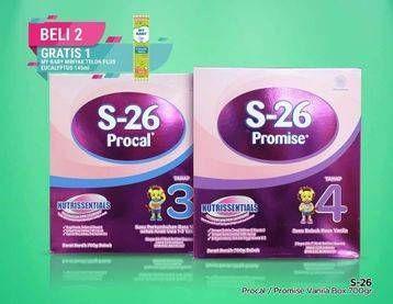 Promo Harga S26 Procal/Promise Susu Pertumbuhan Vanilla 700 gr - TIP TOP
