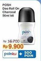 Promo Harga Posh Deo Roll On Charcoal 50 ml - Indomaret