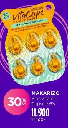 Promo Harga MAKARIZO Vitacaps Hair Vitamin per 6 pcs 1 ml - Watsons