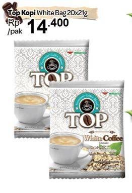 Promo Harga Top Coffee White Coffee per 20 sachet 21 gr - Carrefour