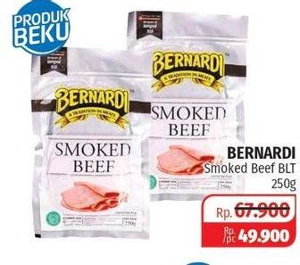 Promo Harga BERNARDI Smoked Beef 250 gr - Lotte Grosir