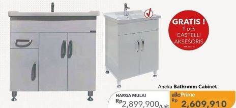 Promo Harga PVC Bathroom Cabinet  - Carrefour