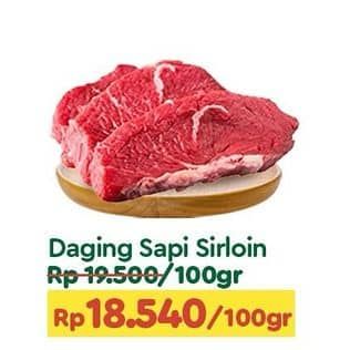 Promo Harga Daging Has Luar (Daging Sirloin) per 100 gr - TIP TOP