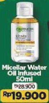 Promo Harga GARNIER Micellar Water Oil-Infused 50 ml - Alfamart