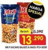 Promo Harga MR.P Peanuts Madu, Balado 80 gr - Superindo