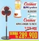 Promo Harga COSMOS/MIYAKO Blender /MIDEA/COSMOS Kipas Angin 16 inch  - Hypermart