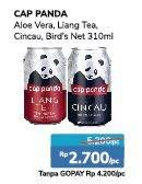 Promo Harga CAP PANDA Minuman Kesehatan Cincau, Liang Teh, Sarang Burung, Lidah Buaya 310 ml - Alfamidi