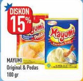 Promo Harga MAYUMI Mayonnaise Original, Pedas 100 gr - Hypermart