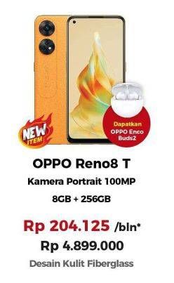 Promo Harga Oppo Reno 8T 4G 8 + 256 GB 1 pcs - Erafone