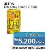 Promo Harga ULTRA Teh Kotak Lemon 300 ml - Alfamidi