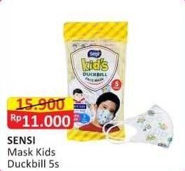 Promo Harga Sensi Mask Kids Duckbill 5 pcs - Alfamart