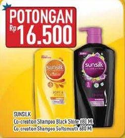 Promo Harga SUNSILK Shampoo Black Shine, Soft Smooth 680 ml - Hypermart