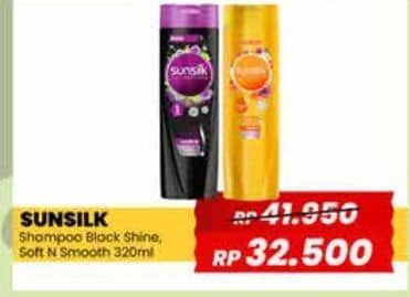 Promo Harga Sunsilk Shampoo Black Shine, Soft Smooth 340 ml - Yogya