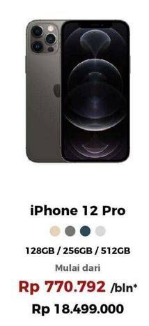 Promo Harga APPLE iPhone 12 Pro 128 GB, 256 GB, 512 GB 1 pcs - Erafone