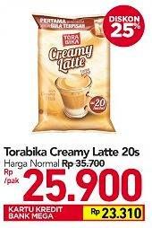 Promo Harga Torabika Creamy Latte 20 pcs - Carrefour