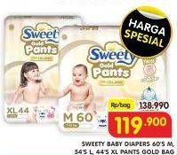 Promo Harga Sweety Gold Pants M60, XL44, L54 44 pcs - Superindo