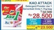 Promo Harga Attack Jaz1 Detergent Powder Semerbak Cinta 1700 gr - Indomaret