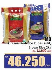 MD Organic Red Rice Kupas Kulit/Brown Rice