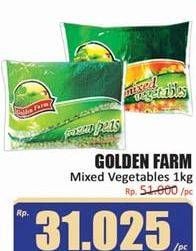 Promo Harga GOLDEN FARM Mixed Vegetables 1000 gr - Hari Hari