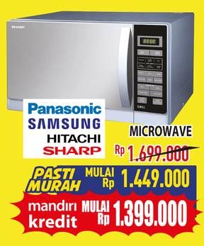 Promo Harga Panasonic/Samsung/Hitachi/Sharp Microwave  - Hypermart