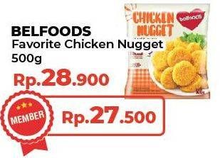 Promo Harga Belfoods Nugget Chicken Nugget 500 gr - Yogya