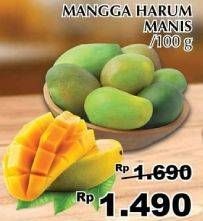 Promo Harga Mangga Harum Manis per 100 gr - Giant