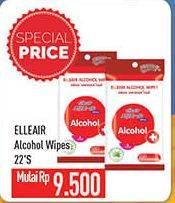 Promo Harga ELLEAIR Alcohol Wipes 22 pcs - Hypermart