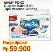 Promo Harga Mamy Poko Perekat Royal Soft S28  - Indomaret