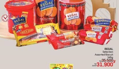 Promo Harga Regal Assorted Biscuit 345 gr - LotteMart