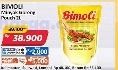 Promo Harga Bimoli Minyak Goreng 2000 ml - Alfamart