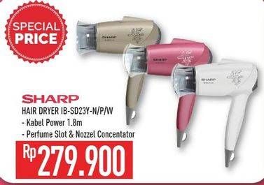 Promo Harga SHARP IB SD23Y Hair Dryer N, P, W  - Hypermart