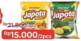 Promo Harga JAPOTA Potato Chips Ayam Bawang, Happy Honey Butter, Umami Japanese Seaweed 68 gr - Alfamart