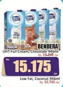 Promo Harga Frisian Flag Susu UHT Purefarm Swiss Chocolate, Full Cream 946 ml - Hari Hari