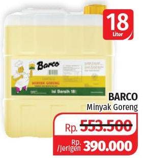 Promo Harga BARCO Minyak Goreng Kelapa 18 ltr - Lotte Grosir