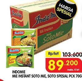 Promo Harga INDOMIE Mi Kuah Soto Mie, Soto Spesial per 40 pcs 70 gr - Superindo