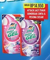 Promo Harga Attack Jaz1 DeterGel Semerbak Cinta, Pesona Segar 750 ml - Hypermart