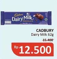 Promo Harga CADBURY Dairy Milk 62 gr - Alfamidi
