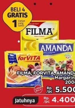 Promo Harga FILMA, FORVITA, AMANDA Margarin  - LotteMart