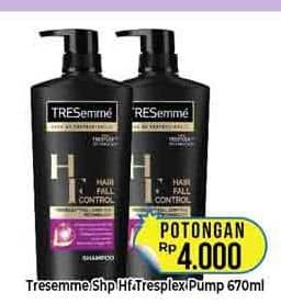 Promo Harga Tresemme Shampoo Hair Fall Control 670 ml - Hypermart