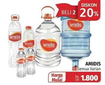 Promo Harga AMIDIS Air Mineral All Variants  - Lotte Grosir