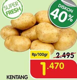 Promo Harga Kentang per 100 gr - Superindo