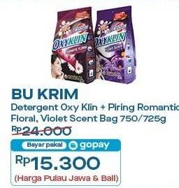 Promo Harga Bukrim Oxy Klin Power Romantic Floral, Violet Scent 750 gr - Indomaret