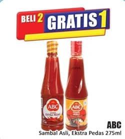 Promo Harga ABC Sambal Asli, Extra Pedas 275 ml - Hari Hari