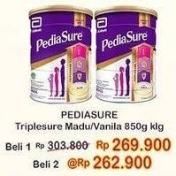 Promo Harga Pediasure Triplesure Madu, Vanila 850 gr - Indomaret