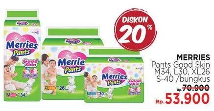 Promo Harga MERRIES Pants Good Skin S40, M34, L30, XL26  - LotteMart