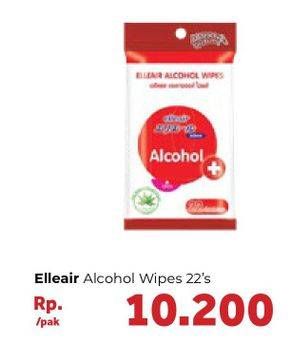 Promo Harga ELLEAIR Alcohol Wipes 22 pcs - Carrefour