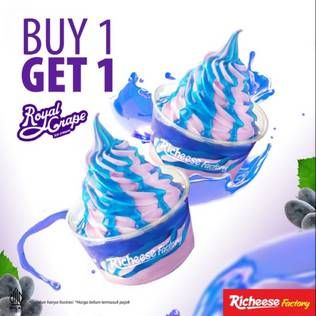 Promo Harga Richeese Factory Blue Raspberry Cheese Ice Cream  - Richeese Factory