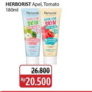 Promo Harga Herborist Juice For Skin Body Serum Apple Broccoli, Raspberry Tomato 180 ml - Alfamidi