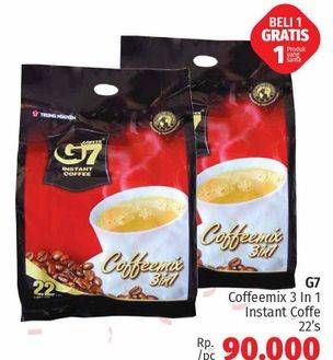 Promo Harga G7 Kopi Vietnam per 22 sachet - LotteMart