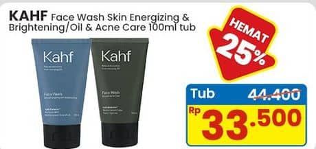 Promo Harga Kahf Face Wash Skin Energizing And Brightening, Oil And Acne Care 100 ml - Indomaret